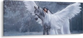 Egy lány képe az egyszarvún (120x50 cm)
