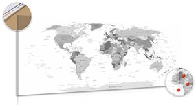 Parafa kép fekete fehér térkép megnevezésekkel