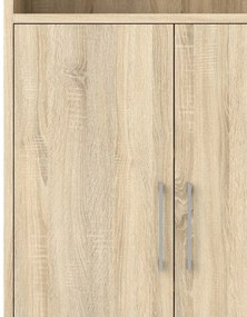 Natúr színű moduláris könyvespolc tölgyfa dekorral 89x189 cm Prima – Tvilum