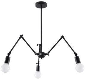 SOLLUX SL-0611 STARK Vintage Csillár Fekete E27 IP20