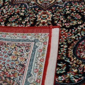 Perzsa szőnyeg bordó MEDALION 140x200 minőségi szőnyeg a nappaliba vagy hálószobába