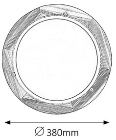 Brilagi - Mennyezeti lámpa ORBIS 2xE27/60W/230V átm. 38 cm fenyő