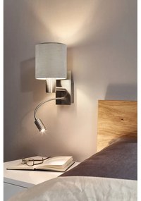 Szürke-ezüstszínű LED fali lámpa PASTERI – EGLO