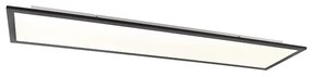 Modern mennyezeti lámpa fekete, beépített LED-del 120 cm - Liv