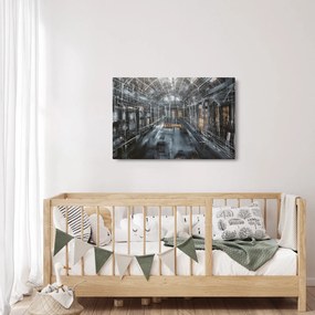 Egy régi épület belsejének képe (90x60 cm)
