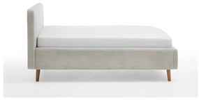 Bézs kárpitozott egyszemélyes ágy ágyrács nélkül 120x200 cm Mattis – Meise Möbel