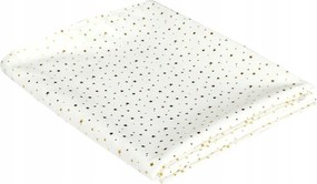 Abrosz 140x250 cm Star Dore Poliészter fehér, arany mintákkal