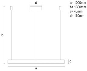LED dimmelhető csillár zsinóron LED/72W/230V 3000-6500K + távirányítás
