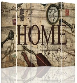 Gario Paraván Home vintage kompozíció Méret: 180 x 170 cm, Kivitelezés: Forgó paraván 360°