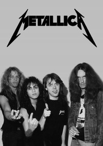Poszter 21x30 cm Metallica rajongói ajándék A4