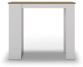 Bárasztal tölgyfa dekoros asztallappal 52x120 cm Peru – Marckeric
