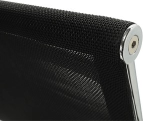 Tárgyalószék, fekete/ezüst, ESIN