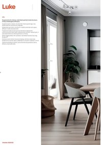 Redo 01-3212 - Csillár zsinóron LUKE 6xE27/42W/230V fekete