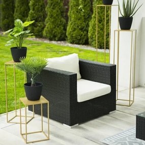 Virágállvány 100x24 cm arany színben