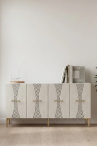 Slim 150 - White, Travertine, Gold