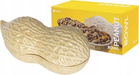 Realisztikus földimogyoró alakú kerámia tál 20x12cm