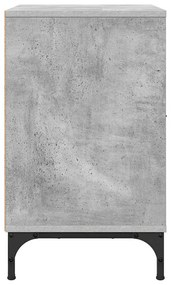 Éjjeli asztal fiókkal Beton szürke 49 x 36 x 61 cm Faanyag