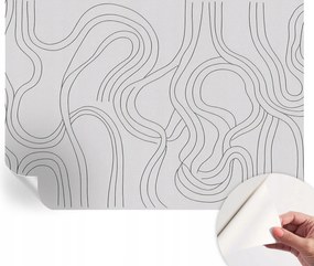 Öntapadós fali fotótapéta Hálószobába Organikus vonalak 312x219 cm