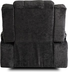 Dönthető fotel fekete bársony, ARTURO