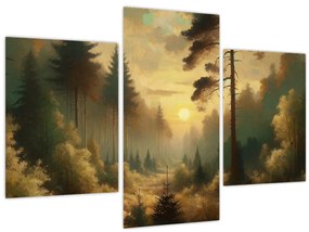 Kép - Napfény az erdőben (90x60 cm)
