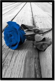 Poszterek keretben 40x60 Kék rózsa a hídon