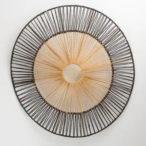 Brilagi - LED felületre szerelhető csillár CERIA BOHO 1xE27/40W/230V átm. 80cm fekete/barna/tölgy