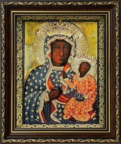 Vászonkép 31x26 Szűz Mária Dekoratív Keret