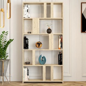 Lima könyvespolc, travertin, 90 cm