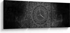Kép - Misztikus mandala (órával) (90x30 cm)