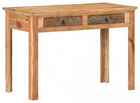 tömör újrahasznosított fa asztal 110 x 50 x 75 cm