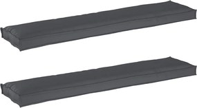 vidaXL Raklap párna készlet 2 pcs Antracit 180 x 40 x 8 cm