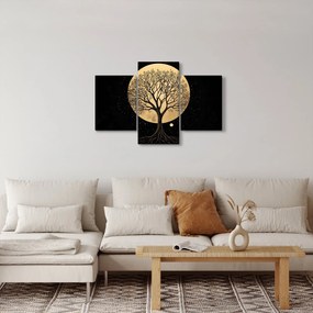 Kép – Fa arany teliholdban I. (90x60 cm)