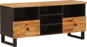 vidaXL TV szekrény Corona Barna 100 x 33 x 46 cm Tömör Mangófát