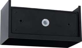 Kültéri fali lámpa fekete, beépített LED-del, 4 fényforrás, IP54 - Edwin