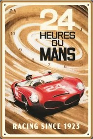 Fém tábla 24h du Mans - Red Car 1963, (20 x 30 cm)