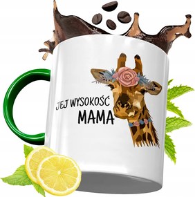 Zöld Bögre Anyukáknak Születésnapi Ajándék fényképes nyomtatással