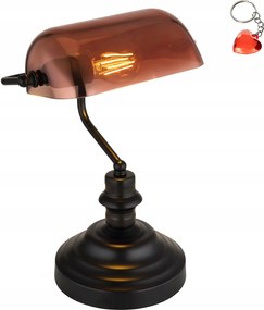 Bankár asztali lámpa Antique 2491C Globo