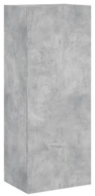 betonszürke szerelt fa fali TV-szekrény 40,5 x 30 x 102 cm