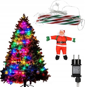 Mikulás létrán 120cm LED-ek karácsonyi dekoráció