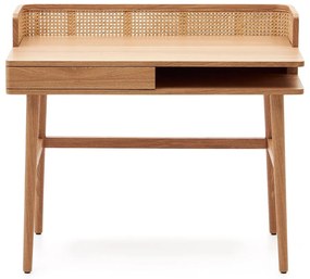 Íróasztal kőrisfa dekorral 62x105 cm Araxi – Kave Home