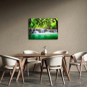 Kép egy vízesésről Kanchanaburiban, Thaiföldön (70x50 cm)
