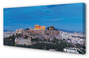 Canvas képek Görögország Panorama of Athens 100x50 cm