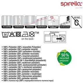 Zuhanyfüggöny 180x200 cm Jaya – Spirella