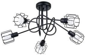 Sollux SL.1119 - Csillár rúdon BELUCI 5xE14/40W/230V fekete