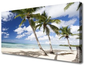 Canvas kép Seaside Palm Beach Landscape 120x60 cm