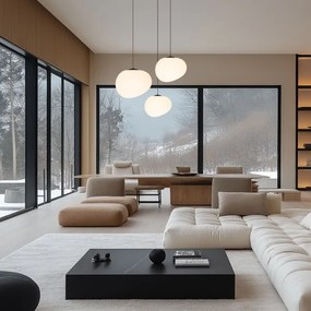 Csillár zsinóron STONES 1xE27/40W/230V átm. 25 cm