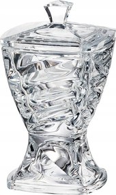 Bohemia Férfi Cukortartó Üveg Fedéllel Kristály Cukor 24,5 cm