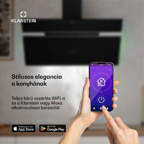 Klarstein Alina páraelszívó, 90 cm, Okos, 615 m³/h, Csendes, EEK A