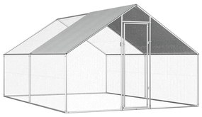 vidaXL kültéri horganyzott acél tyúkól 2,75 x 4 x 1,92 m