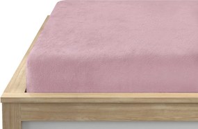 SOFT rózsaszín mikroplüss lepedő 90x200 cm